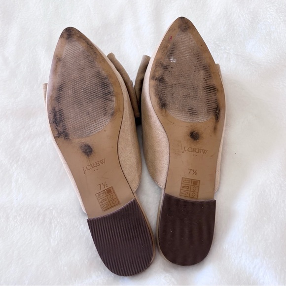 J. Crew Factory Saddle Suede Bow Mules Womens Size 7.5 - Picture 5 of 5